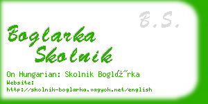 boglarka skolnik business card